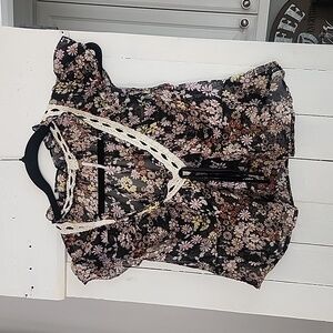 Free People Floral Blouse